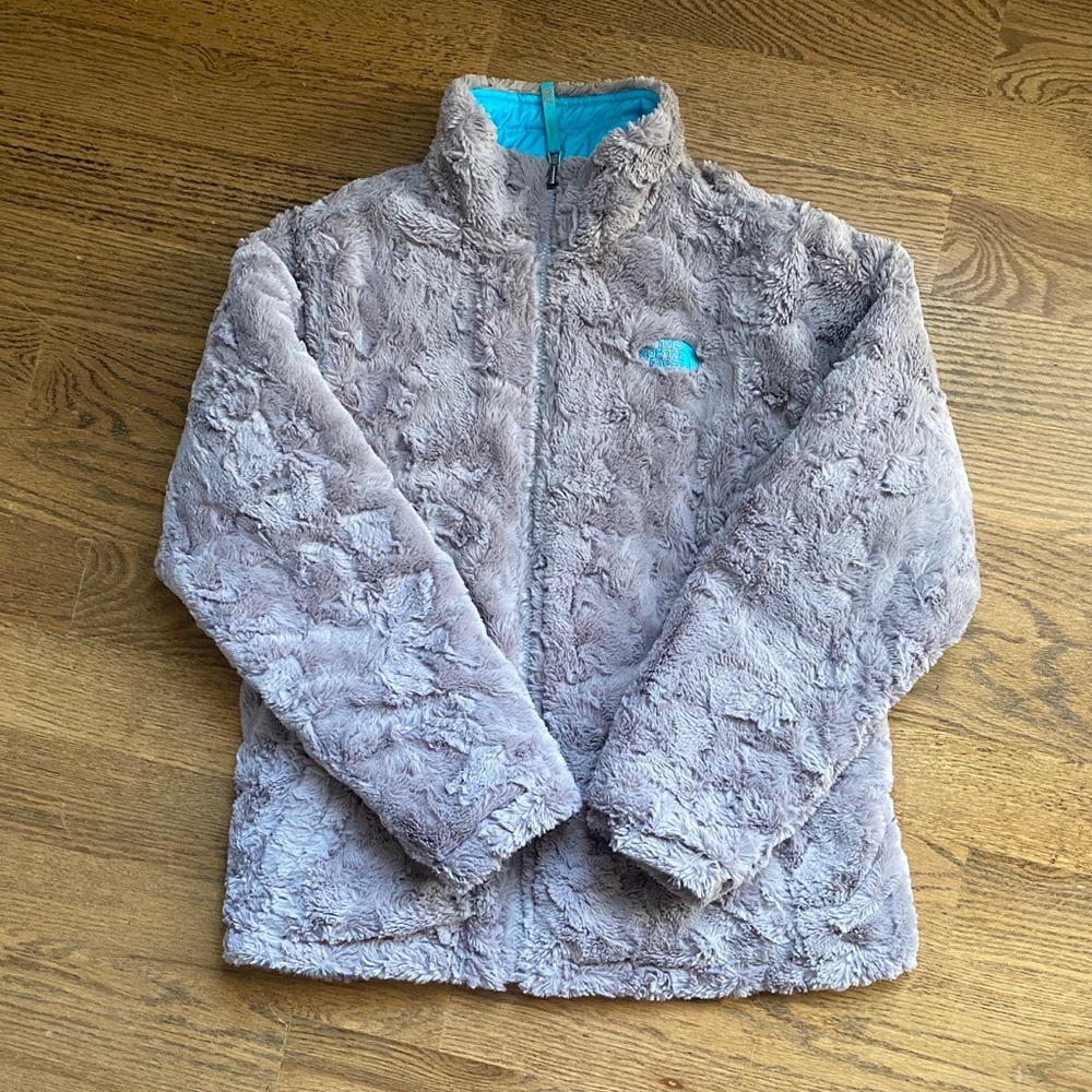 North Face Furry Fleece Jacket Ski Coat Fur Snow